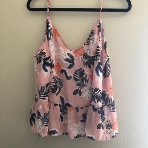 a new day floral blush cami blouse